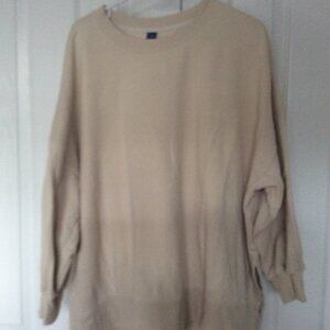 Plus size 3X Cream Colored Old Navy Sweatshirt